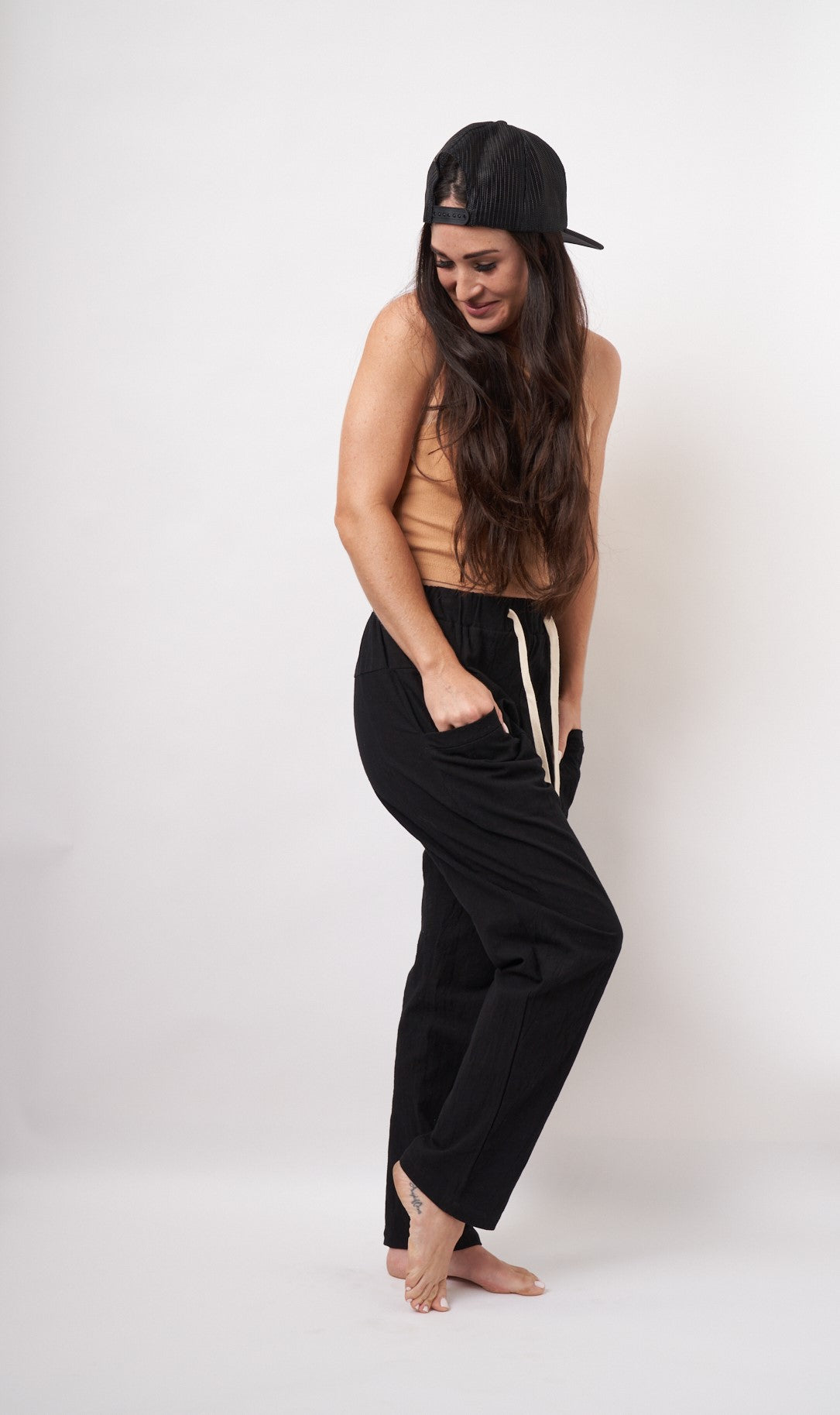 The Ychin Boy Pant Black