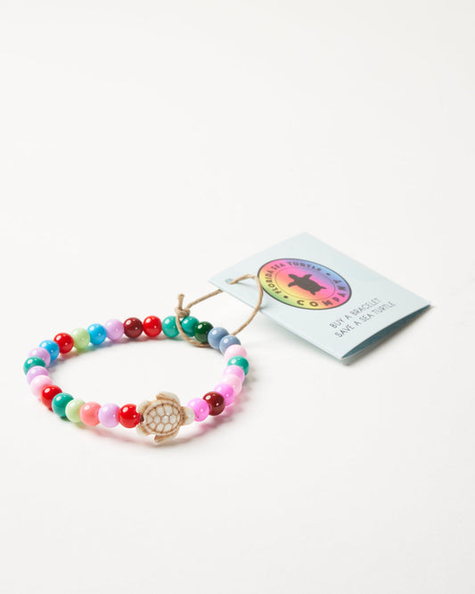 Save a Turtle Bracelet - Rainbow