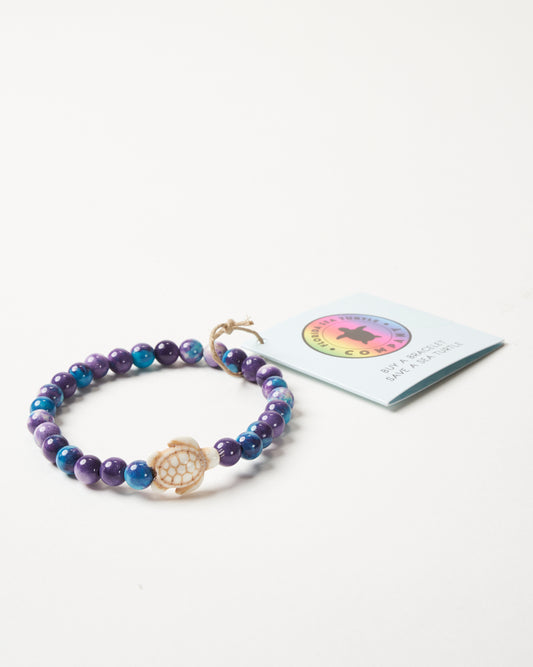 Save a Turtle Bracelet - Purples