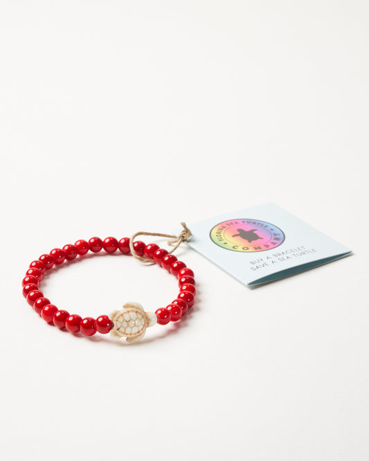 Save a Turtle Bracelet - Reds